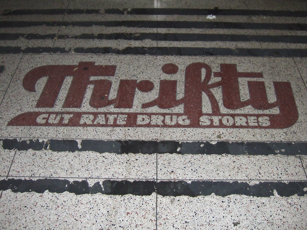 Thrifty Cut Rate Drug Stores Flooring in a now defunct (an… Flickr