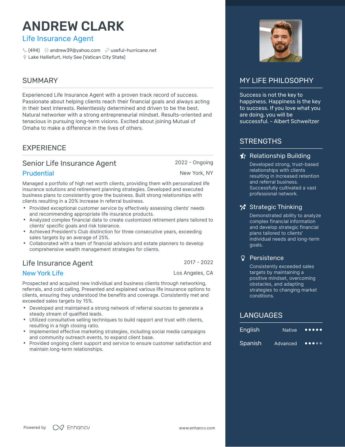Life Insurance Agent