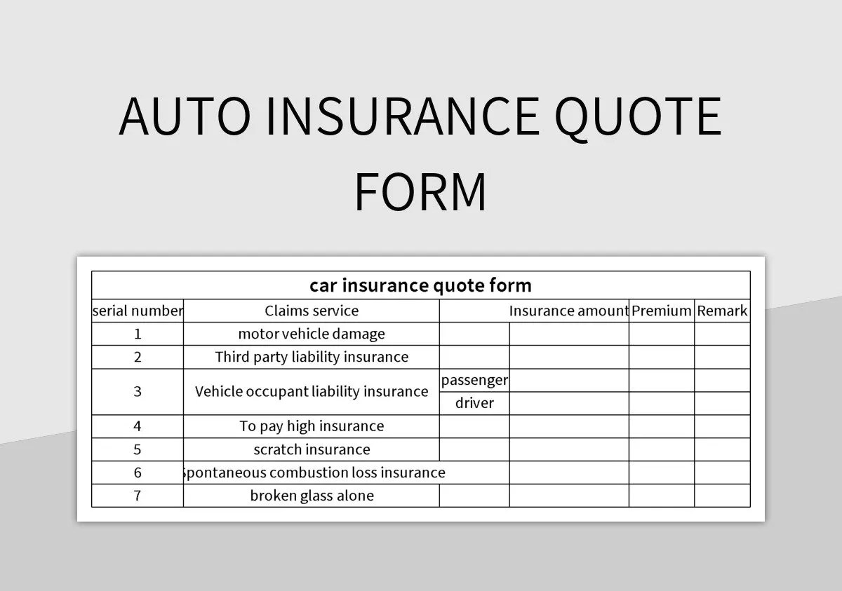 Motor Insurance Quote